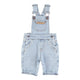 Baby unisex dungarees | washed light blue denim