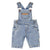 Baby unisex dungarees | washed light blue denim