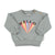 Baby unisex sweatshirt | greenish grey w/ "hello" print